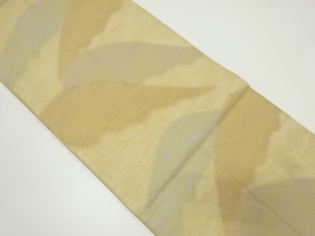 JAPANESE KIMONO / ANTIQUE FUKURO OBI / SILK / TSUZURE / WOVEN DISTANT MOUNTAINS